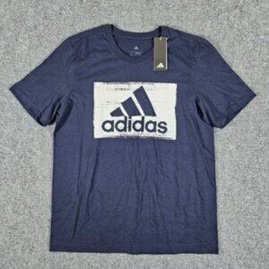 New With Tags Adidas Graphic T-Shirt Logo Print Regular Fit Tee Mens Size L